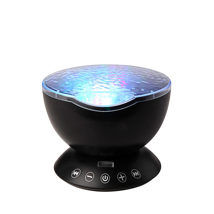 Hendrano Ocean Wave Projector Night Light with Speaker and Remote