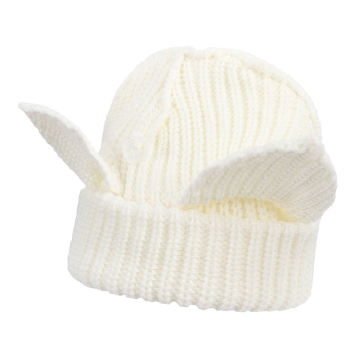 Hendrano Chunky Cat Ear Beanie with Fold-Up Cuff