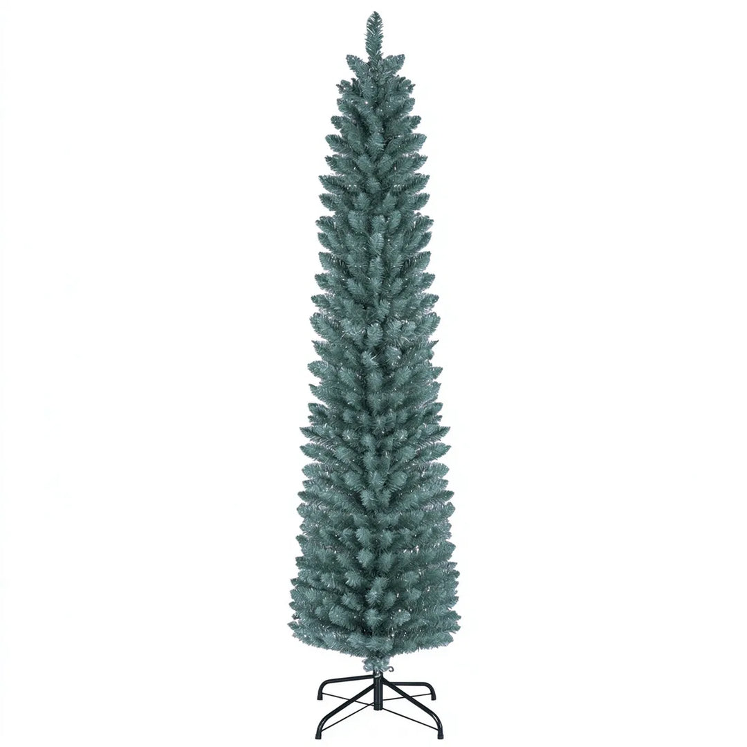 Slim frosted 6 ft pencil Christmas tree