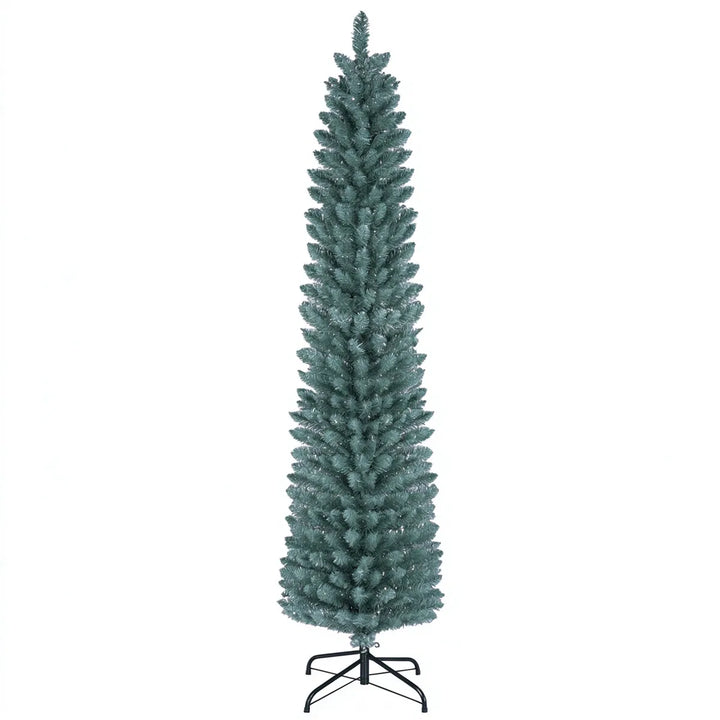 Slim frosted 6 ft pencil Christmas tree