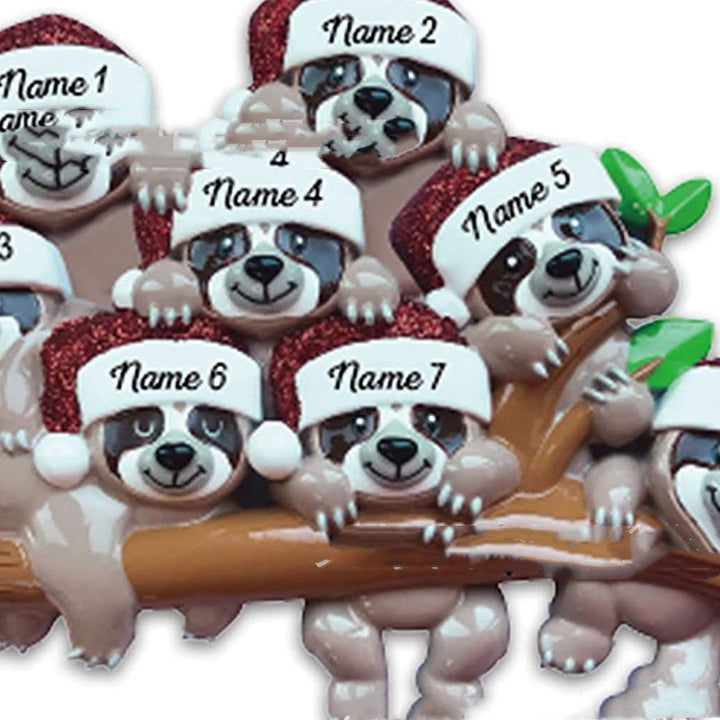 Personalized Acrylic Family Christmas Ornament with Koalas