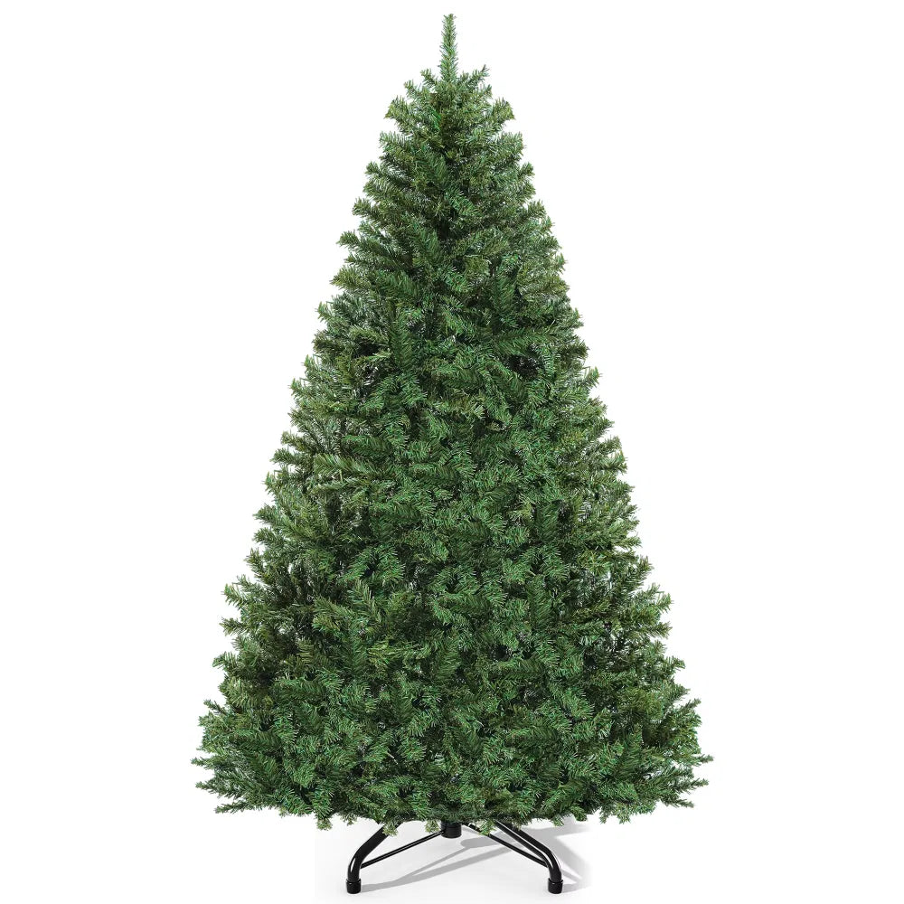 Full green spruce Christmas tree