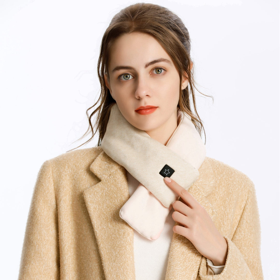 Hendrano™ Heated Neck Scarf with 3 Heat Settings, Soft Cotton