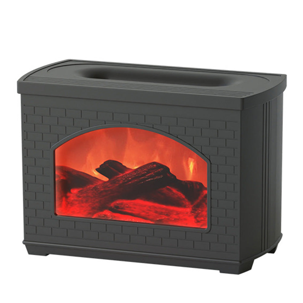 Simulated Fireplace Humidifier with Flame Effect and Oil Diffuser
