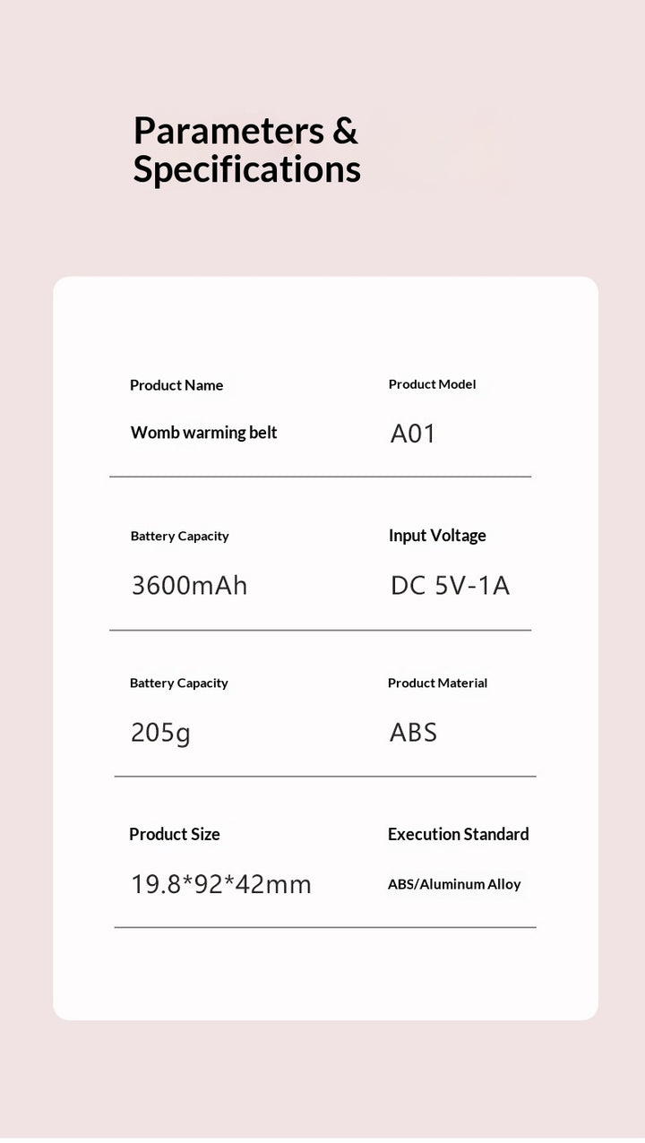 Pink bunny-face warming belt on a waist strap
