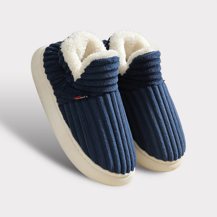 Hendrano™ Fuzzy Fleece Slippers with Thick Cushioned Non-Slip Sole