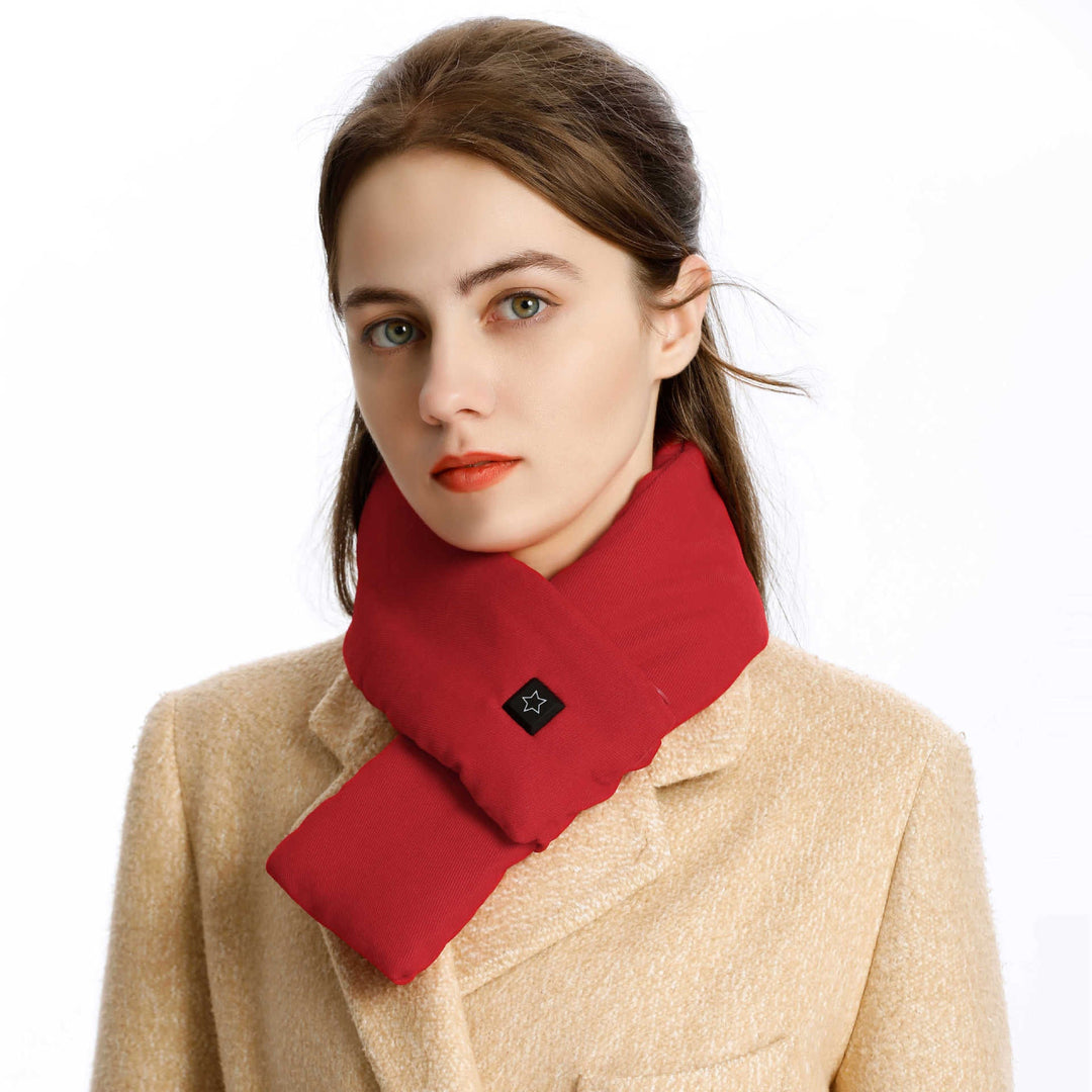 Hendrano™ Heated Neck Scarf with 3 Heat Settings, Soft Cotton