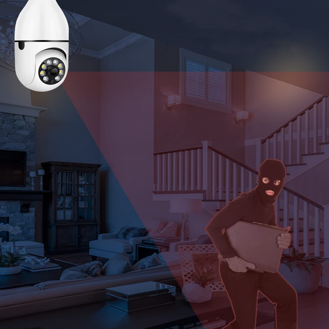 Hendrano™ Light Bulb Security Camera with 360° View and Night Vision