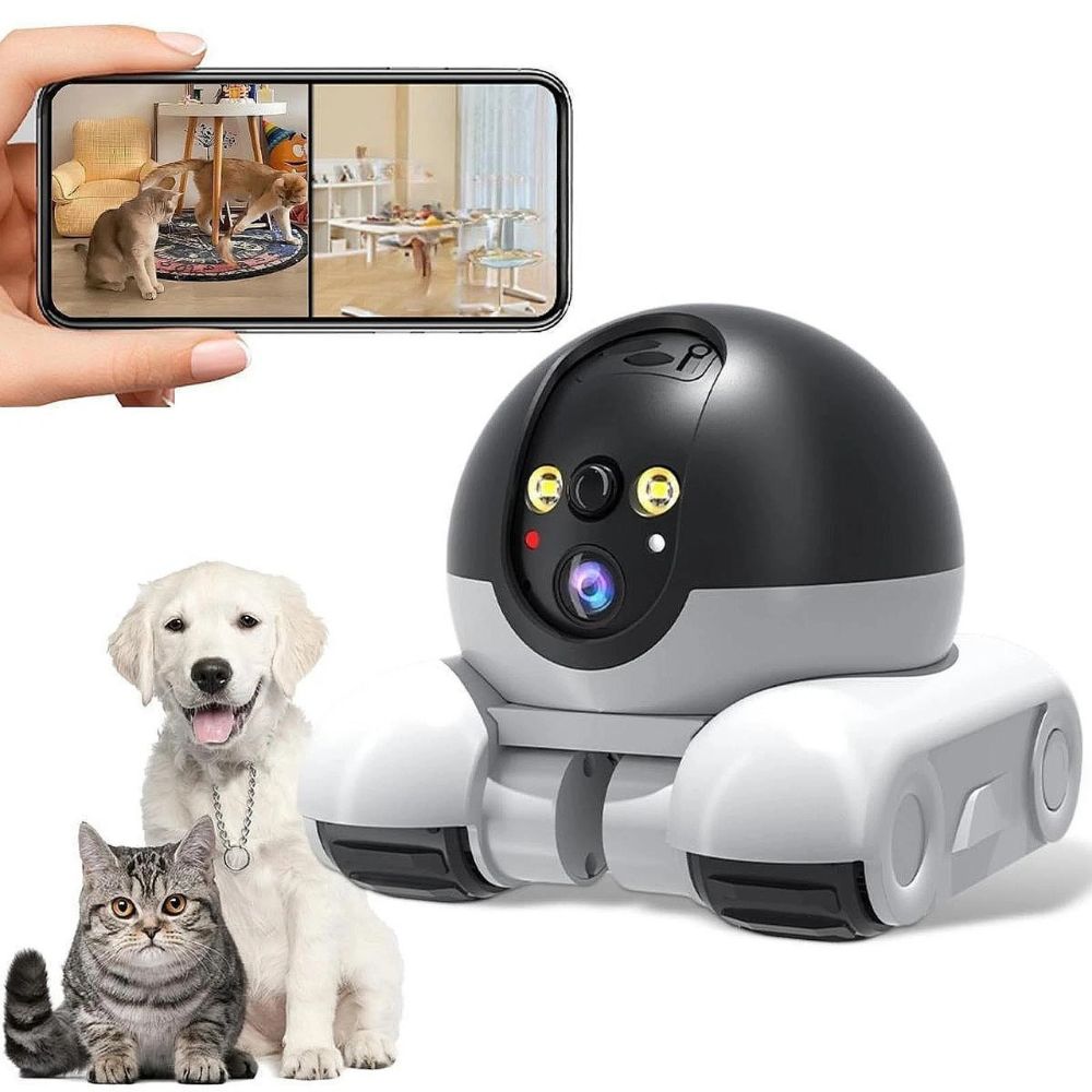 Remote-Controlled 1080p Pet Camera That Roams Your Home