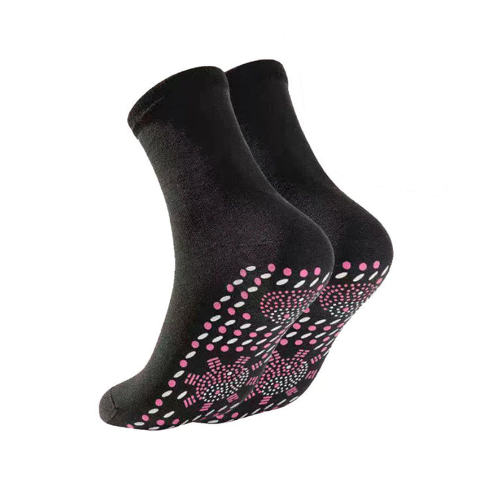 Hendrano™ Self-Warming Tourmaline Socks with Massage Texture, 2 Pairs