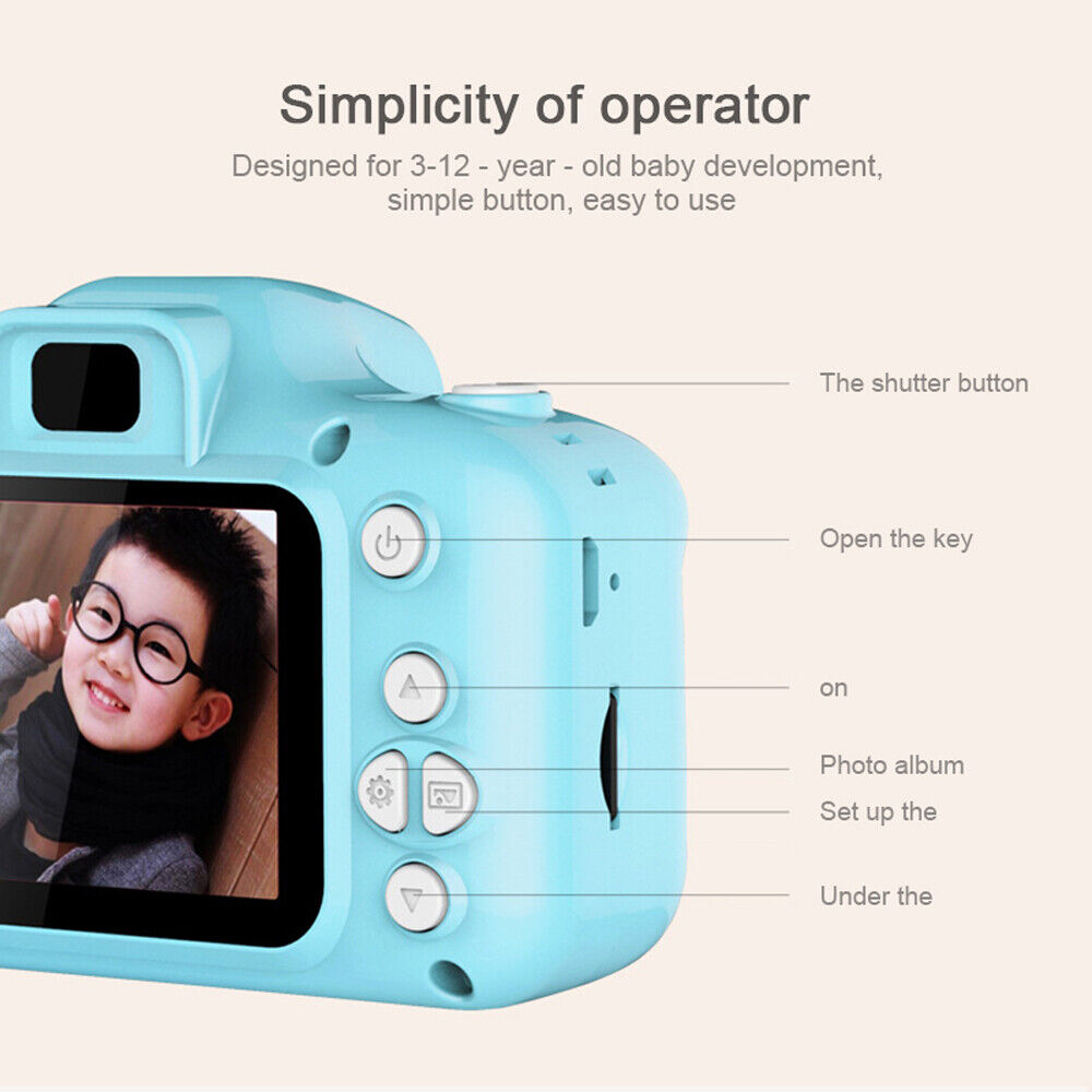 Retro Mini Digital Camera with Full HD Video and 2" Screen
