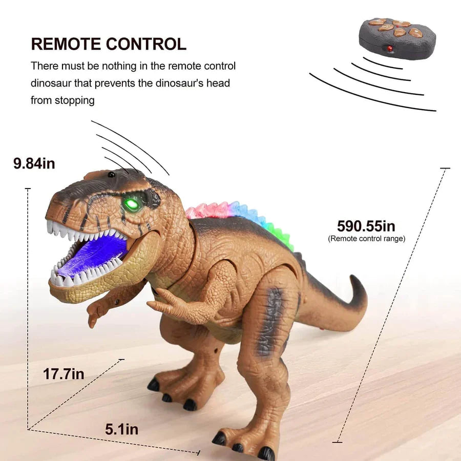Remote Control T-Rex Dinosaur That Walks, Roars and Lights Up