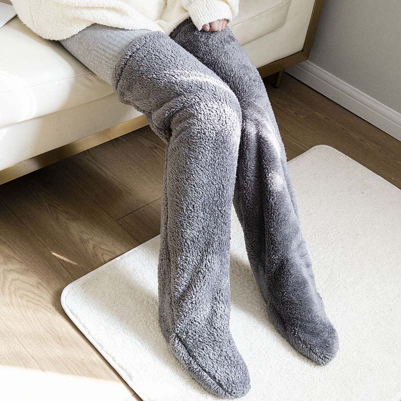 Thermal Knee Warmer Socks for Cold Winter Days