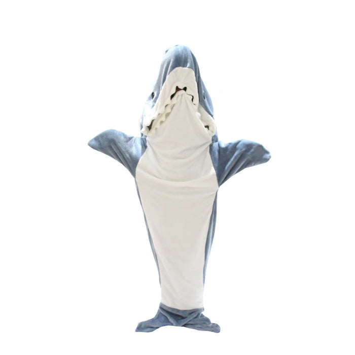 Hendrano Wearable Shark Blanket Hoodie with Foot Openings