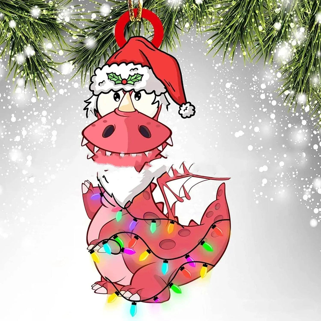 Dinosaur Dragon Egg Acrylic Christmas Ornament – 18 Designs