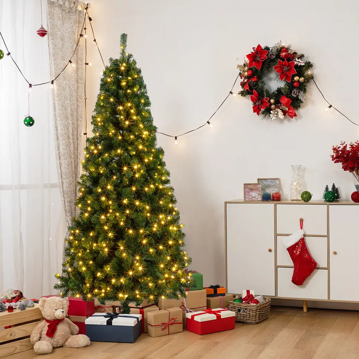 Hendrano 7 ft Christmas Tree with 200 Warm LEDs and Remote