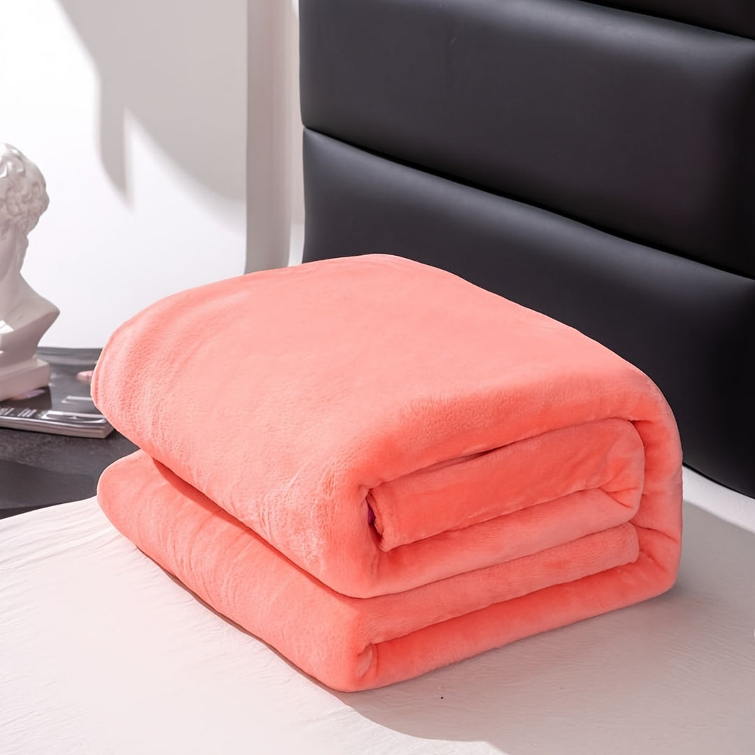 Soft and warm gray flannel blanket for all seasons