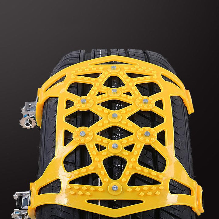 Hendrano™ Steel Snow Chains with X-Spikes for Traction on Ice and Snow