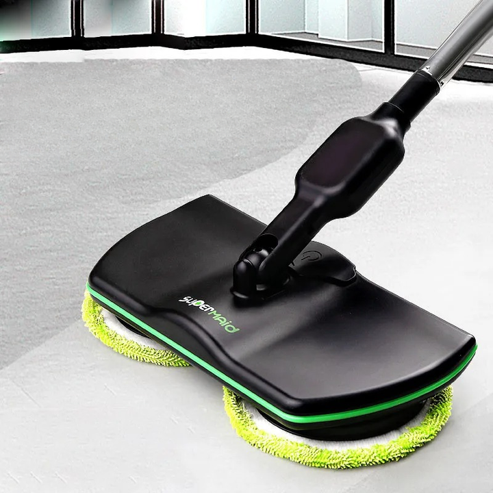 Cordless Electric Spin Mop with Dual Rotating Heads