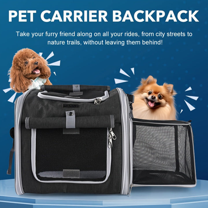 Expandable Front Bike Basket for Small Dogs and Cats