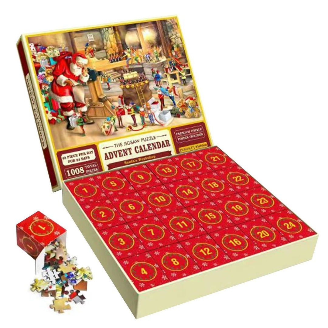 Christmas Jigsaw Puzzle Advent Calendar with Mystery Scenes