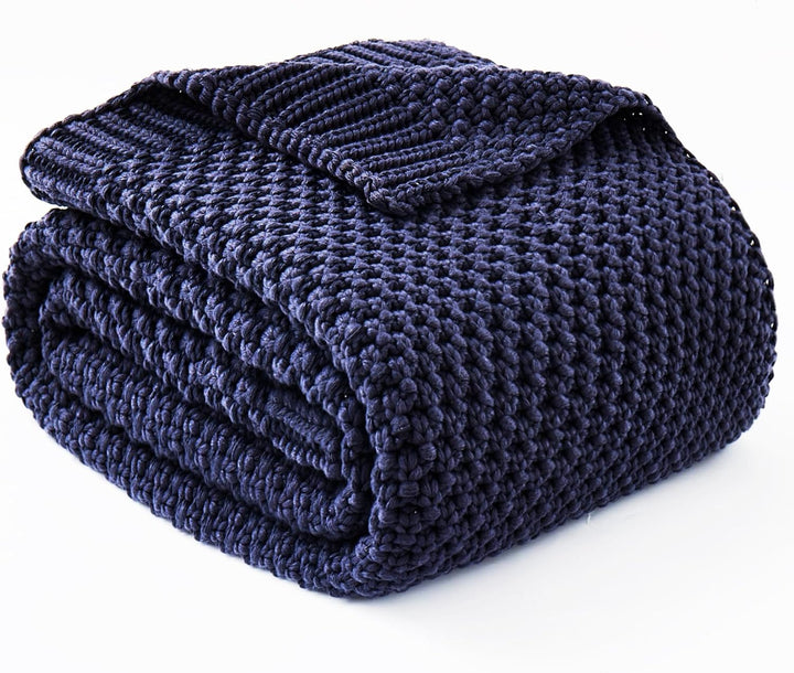 Hendrano™ Chunky Knit Weighted Blanket in Breathable Cooling Microfiber