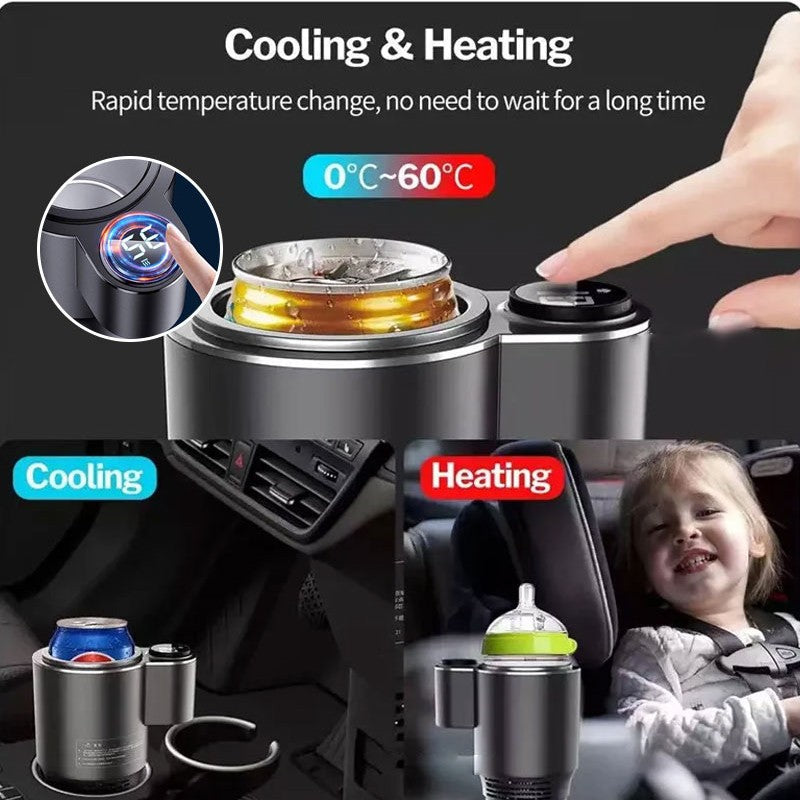 2-in-1 Car Cup Cooler and Warmer, Cools to 32°F, Heats to 140°F