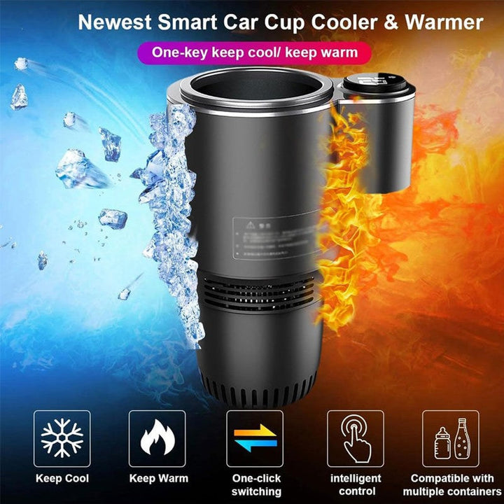 2-in-1 Car Cup Cooler and Warmer, Cools to 32°F, Heats to 140°F