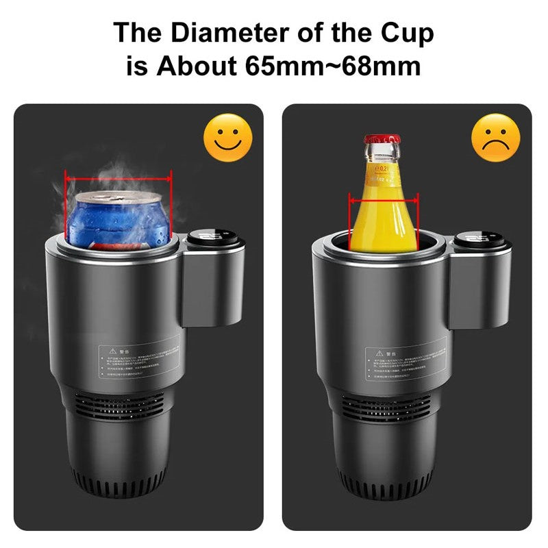 2-in-1 Car Cup Cooler and Warmer, Cools to 32°F, Heats to 140°F