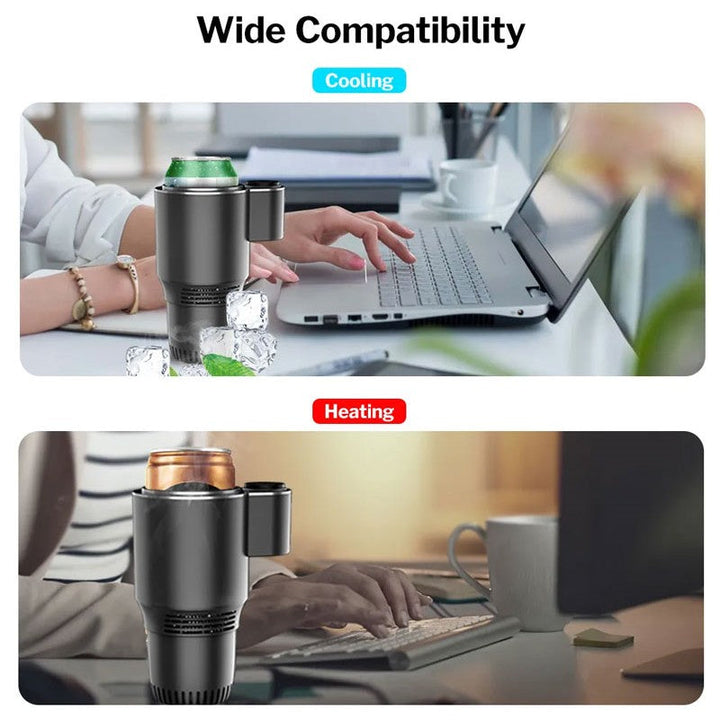 2-in-1 Car Cup Cooler and Warmer, Cools to 32°F, Heats to 140°F
