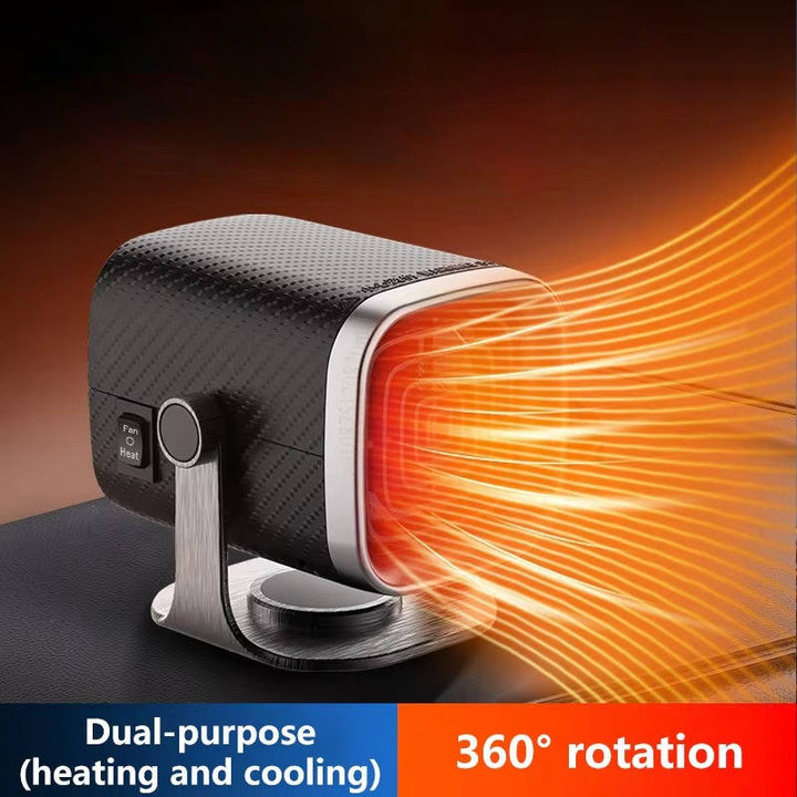 12V/24V Ceramic Car Heater &amp; Windshield Defroster, 360° Rotating