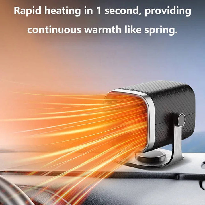 12V/24V Ceramic Car Heater &amp; Windshield Defroster, 360° Rotating