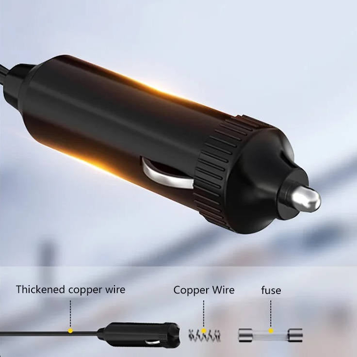 12V/24V Ceramic Car Heater &amp; Windshield Defroster, 360° Rotating