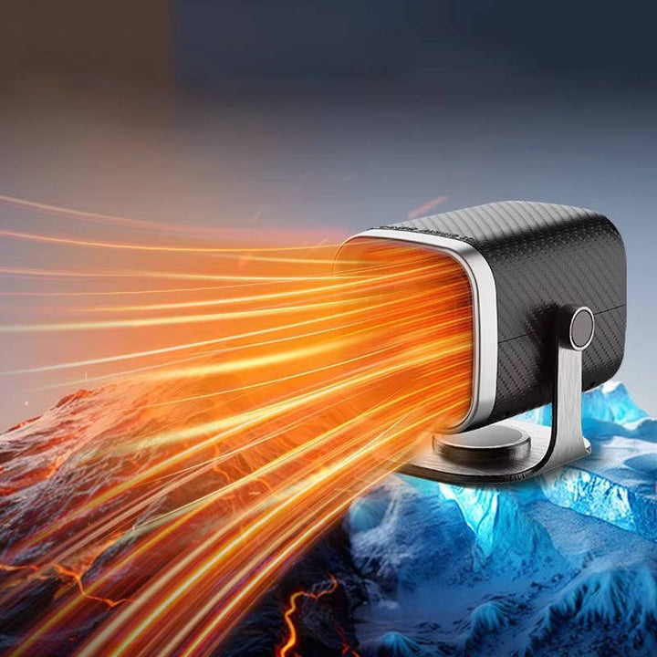 12V/24V Ceramic Car Heater &amp; Windshield Defroster, 360° Rotating