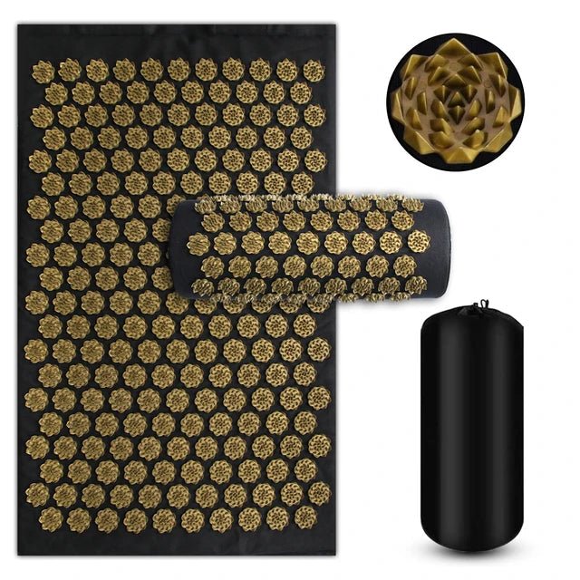 Acupressure Mat and Pillow Set for Back, Neck and Shoulders