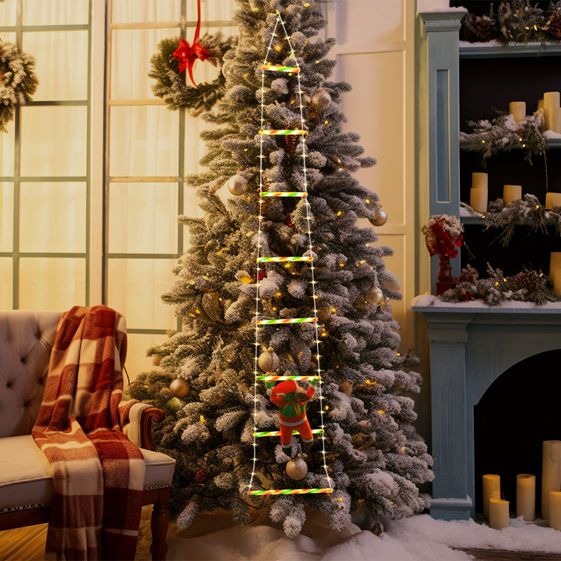 Hendrano™ Climbing Santa Ladder LED Light with 8 Flashing Modes