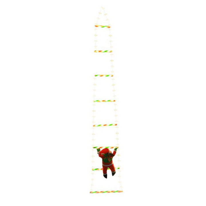 Hendrano™ Climbing Santa Ladder LED Light with 8 Flashing Modes