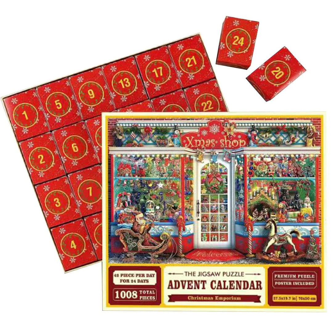 Christmas Jigsaw Puzzle Advent Calendar with Mystery Scenes