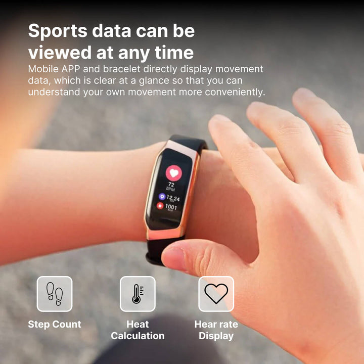 Fitness Smartwatch with Sleep, Heart Rate and Step Tracking