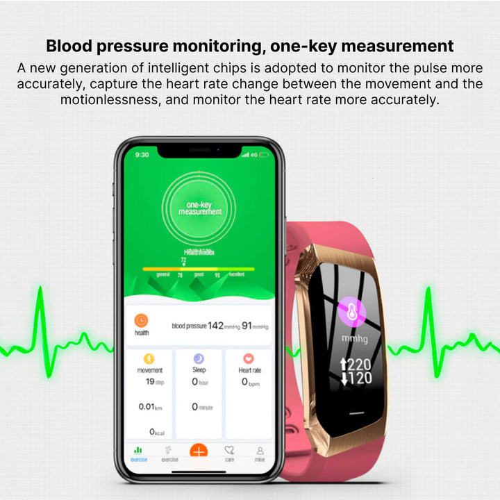 Fitness Smartwatch with Sleep, Heart Rate and Step Tracking