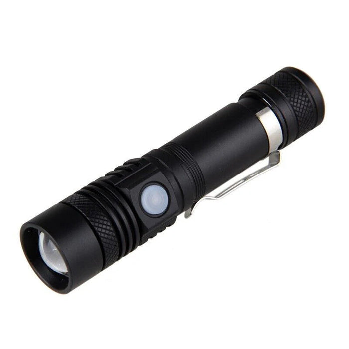 Hendrano™ Super Bright Rechargeable LED Flashlight with Zoom and 4 Modes