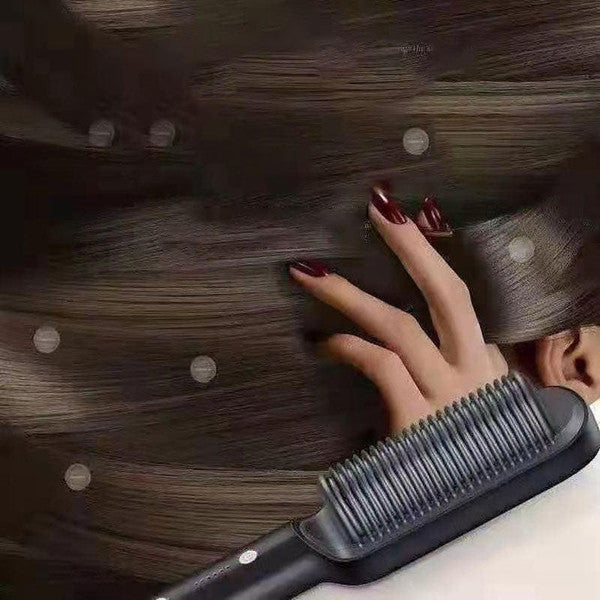Heated Hair Straightening Brush with 5 Temperature Settings