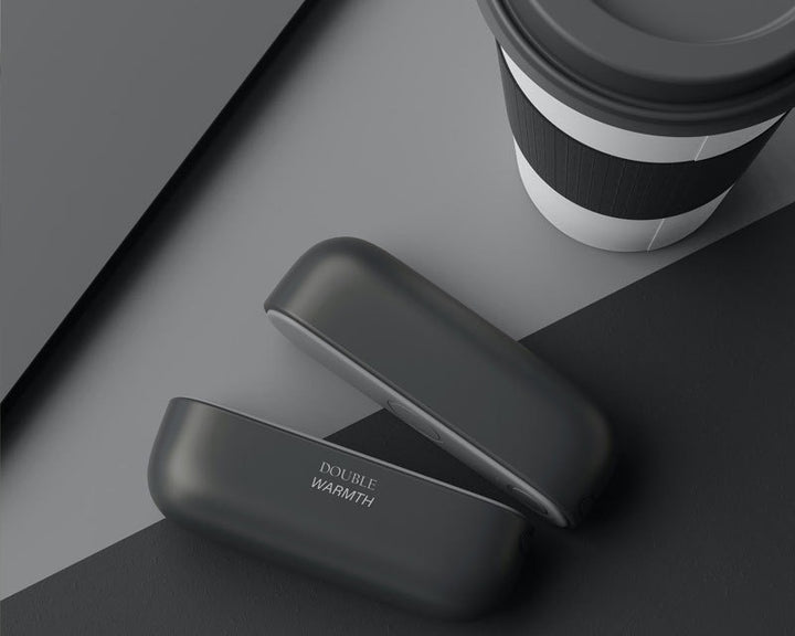 Magnetic rechargeable hand warmers split in two