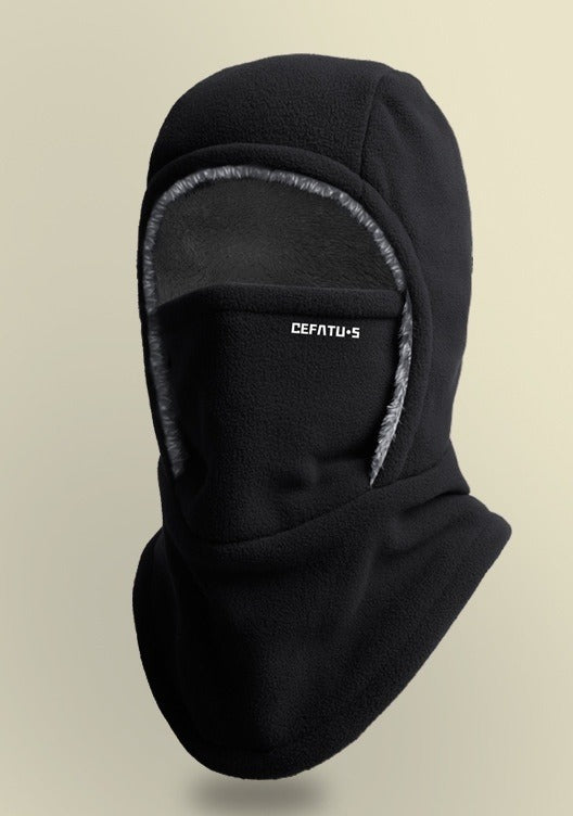 Hendrano Fleece Balaclava Hood with Pull-Down Face Mask