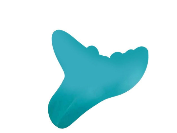 Contoured foam neck pillow with massage nodes