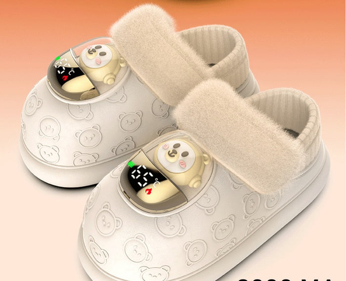 Hendrano Rechargeable Heated Slippers with Digital Display