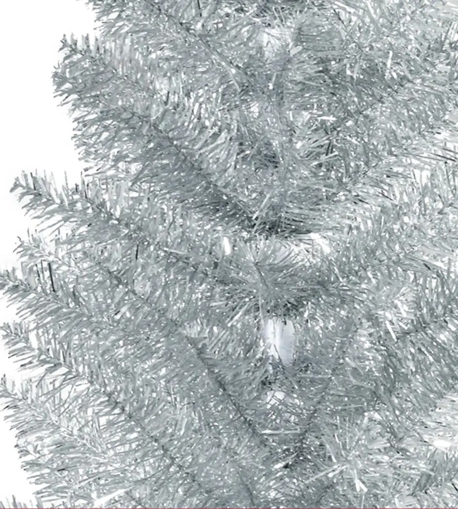 Silver slim pencil Christmas tree