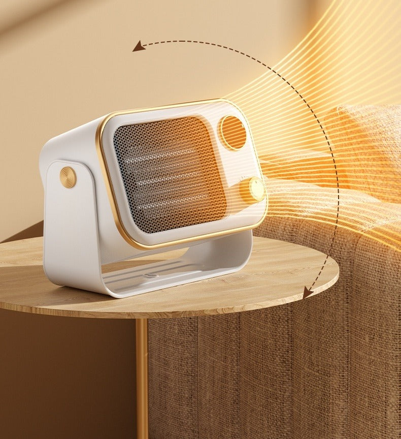 Retro wall mounted ceramic fan heater