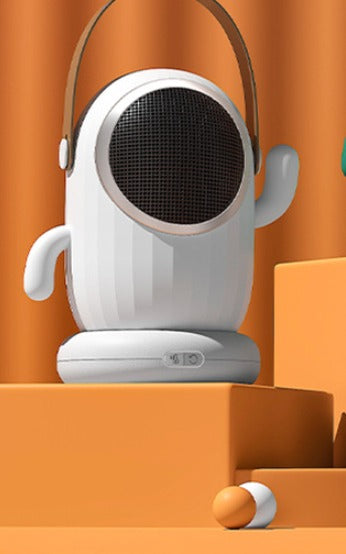 Green cactus-shaped desk space heater