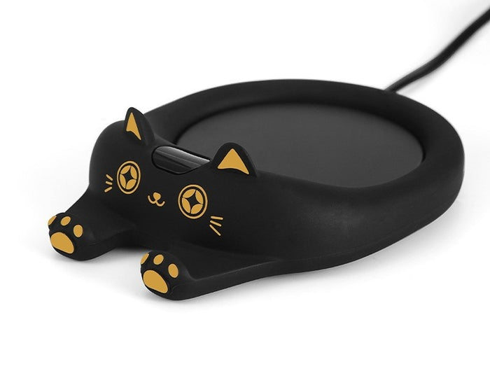 Hendrano Cute Cat Mug Warmer with 8 Hour Auto Shut Off